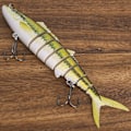 Miniatyrbilde 8 av 8: 1 stk Multi-seksjoner kunstig fiske agn Havfiskeutstyr Synkende wobbler med krok 3#