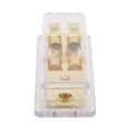 Miniatyrbilde 7 av 8: Strømfordelingsblokk 60A 1 inn 2 ut Audio Splitter Sikringsholder for bil RV Solsystem