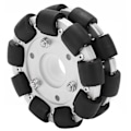 Pikkukuva 3 / 8: 100 mm kaksoisalumini pyörivä ohjauspyörä 30 kg alustarobottipakkaukselle 14054