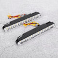Miniatyrbild 6 av 8: 5050 30LED Dubbla Färger Dagsljus LED-lampor DRL Blinkers Universal för Bil