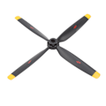 Miniatyrbillede 8 af 8: Propellerblad til WLtoys XK A280 Plast RC Flyvemaskine Reservedele Tilbehør til udskiftning Sort