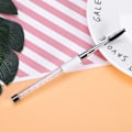 Miniatyrbillede 4 af 6: Øjenvippe Øjenbryn Børste Mascara Stave Applikator Spooler Øjenvippeforlængelse Øjenbrynkam Hvid