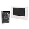 Pikkukuva 2 / 8: Videoovikello 7 tuuman HD Yökuva IP55 vedenkestävä intercom visuaalinen ovikello asunnoille 100‑240V AU-liitäntä