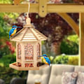 Pikkukuva 8 / 8: Puinen lintujen ruokinta-asema riippuva Hollow Bird Feeder
