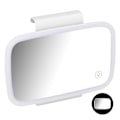 Miniatyrbillede 8 af 8: Bilsolskærm Sminkspejl Surround LED-lys Touchscreen Plug and Play med indbygget klip på bagsiden ClipWhite
