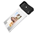 Miniatyrbillede 7 af 8: Videodørtelefon Dørklokke 7-tommer farve TFT LCD Nattesyn Video Intercom Monitor til Hjemmesikkerhed 100‑240V UK-stik