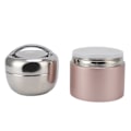 Miniatyrbilde 7 av 8: 1,5L Termisk matbeholder i rustfritt stål, flerlags lekkassikre isolerte lunsjbokser med tetningslokk for arbeid Rose Gold