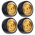 Pikkukuva 7 / 8: 4kpl 63 mm RC-auton metallivanteet Driftdäck varaosat Tarvikkeet Sopii WPL D12 RC-kuorma-autoon