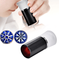 Miniatyrbillede 4 af 8: Hearts & Arrows Gems Diamant Slibnings Lupe 10X Forstørrelsesglas Smykker Viewer (sort)