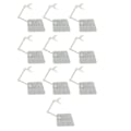 Miniatyrbillede 2 af 8: 10 sæt Action Figur Stativ Transparent Akryl Anime Figur Display Stativ Støtte Holder Base