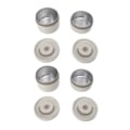 Miniatyrbillede 8 af 8: Isoleret madkasse 304 rustfrit stål forseglet multifunktionel bærbar rund termisk Bento-boks med varmepose Beige 4 stk