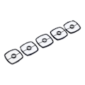 Miniatyrbillede 3 af 8: 5 stk luftfilter 226001410 130310‑54130 13031054130 Udskiftning til SRM225 SRM210 HC150 trimmer