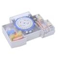 Miniatyrbilde 4 av 8: Tidsbryter Timerrelé Mekanisk styring Programmerbar styreenhet 220-240V AC for maskin