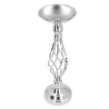 Miniatyrbild 7 av 8: Bordsljusstakeprydnad Järn Vriden trottoarkant Ljusstake Dekorativ prydnad Bröllopsljusstakedekoration Silver S