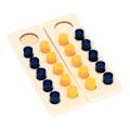 Miniatyrbillede 6 af 8: Træ Tællepinde Legetøj med Opbevaringspose Ti Gitter Array Uddannelsesmæssige Nummer Sortering Matematik Spil