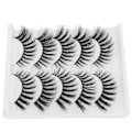 Miniatyrbild 4 av 8: 5 par professionella tjocka lockiga lösögonfransar Date Makeup Portable lösögonfransar Set011