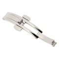 Miniatyrbilde 8 av 8: Klokkerem i rustfritt stål Spenne trykknapp Foldbar spenne Reservedeler for stålklokkerem 4 X 17 mm