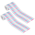 Miniatyrbillede 5 af 8: 2 stk Mousse Kant Omslagstejp Tårtkrage Omgivande Wrap Bageværktøj 0,08 x 10 meter Diamantmønster