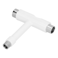 Miniatyrbillede 7 af 8: Skate Tool Multifunktions Bærbar Skateboard TType Hex Nøgle Sæt Beslag Hardware Hvid