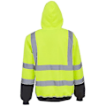 Miniatyrbild 2 av 3: Reflekterande säkerhetsarbetskläder Hoodie Sweatshirt för män - Hög synlighet, 4XL