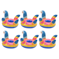 Miniatyrbillede 7 af 8: 10 stk oppustelige drikkeholdere Bærbar sød fugl Pool Party Kopholder Floats Dekoration