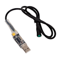 Miniatyrbild 4 av 8: Elcykel USB programmeringskabel Plast 5-pin hona USB2.0 Plug Mid Drive Motor Programmeringskabel för BBS01 motor