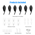 Miniatyrbilde 8 av 8: 6 stk VR-kabelhåndtering for Quest 2 for Rift S for Valve Index for HTC Vive for HP Reverb G2 for PSVR Link-kabel