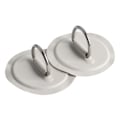 Miniatyrbillede 6 af 8: 2 stk. oppustelig bådkajak D-ring Pad Patch PVC marine rustfrit stål fast spænde (grå)