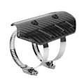 Miniatyrbilde 3 av 8: Tørr karbonfiber eksos midtrør universal varmeskjold kit deksel passer for Kawasaki