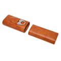 Miniatyrbillede 5 af 8: Cigar Etui 3 Finger Cedertræ Foring Bærbar Kunstlæder Cigar Holder Æske med Cutter til Mænd Brun