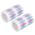 Miniatyrbillede 3 af 8: 2 stk Mousse Kant Omslagstejp Tårtkrage Omgivande Wrap Bageværktøj 0,08 x 10 meter Diamantmønster