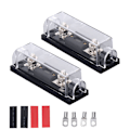 Miniatyrbillede 1 af 8: 2 stk. Lydsikringerholdere 250A 48V Stereo Videosystem ANL Sikringsblok til Campingvogne, Yachter, Skibe, Landbrugskøretøjer