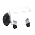 Miniatyrbillede 2 af 8: Bomuldspindholder Får Design Transparent Tandpirkere Opbevaringsboks Beholder Hjemindretning Sort