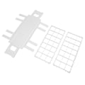 Miniatyrbilde 3 av 8: 30 mm x 21 hull plastprøverørstativ Montering Avtakbar prøverørsholder for laboratorium