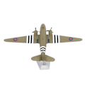 Miniatyrbild 7 av 8: Flygplansmodell med fäste Realistisk struktur Legering Flygplansdekorationer Leksak för samling och visning