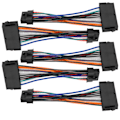 Miniatyrbillede 1 af 8: 5 stk. Strømkabeladapter ATX 24pin til 12pin Ledningskonverter 15cm PVC Kobber til Stationær Computer