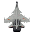 Miniatyrbild 8 av 8: Fighter Aircraft Model Pull Back med Display Stativ Ljud Ljuslegering Flygplansmodell för pojke Barn Grå Vit