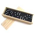 Miniatyrbild 6 av 8: 28st/set Trä Domino Block Brädspel Bärbart Resebord Spel Domino Leksaker För Barn Utbildningsleksaker för barn