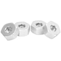 Pikkukuva 5 / 8: 4 kpl 5 mm - 12 mm yhdistyspyörän navan kuusiokoloadapteri lisävaruste WPL D12 1/10 RC-kuorma-autoille, hopea