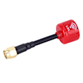 Miniatyrbillede 4 af 8: 5,8Ghz 3dBi RHCP Høj Gain-antenne til FPV Racing Drone RC-dele Tilbehør (rouge Trou Intérieur RP-SMA) rouge Trou intérieur RP-SMA