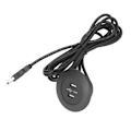 Miniatyrbilde 4 av 8: Sofa USB-laderuttak Flush Mount Installasjon Dobbel USB-laderporter Uttak for hjemmebruk Svart