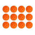 Miniatyrbild 3 av 8: 12 st 74 mm 40 hål pickleballs PE plast hög elasticitet pickleball utomhus hål bollar orange