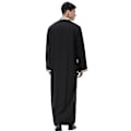 Miniatyrbillede 3 af 4: Islamisk Mænds Sort Lang Robe Thobe Kaftan Saudi Arabisk Mode