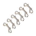 Miniatyrbilde 7 av 8: 6 stk dobbelthengt krok Heavy Duty sinklegering Trigger Metallklemmer for hundsele Nøkkelring Hest Stall Bruk