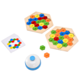 Miniatyrbild 1 av 8: Barns Vuxna Hexagonal Pussel Förälder Barn Interaktion Färgglad Brain Teaser Leksak för barn