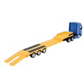Miniatyrbillede 3 af 8: Alloy Engineering Flatbed Trailer Legetøj 1:50 Släp Legetøj til Børn over 8 År Statisk Model Gul