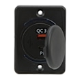 Pikkukuva 4 / 8: 18W PD-auton latausadapteri pistorasia QC3.0 USB pikalataus universaali tulolle 12‑24V auto RV sähkölaitteet