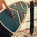 Miniatyrbillede 2 af 8: Slidstærkt neopren & PU sort blødt surfbrætgreb Surfing Board Surf Rescue Tilbehør