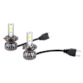 Miniatyrbilde 1 av 8: 2 stk Mini H7 LED DOB Pære Vanntett Selvoppvarmet Varmespredning Frontlys 6000LM 6000k Tåkelys