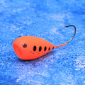Miniatyrbild 6 av 8: Isfiskedrag Popper Hårt konstgjordt ägg Vevbete Single Sharp Hook Tackle18